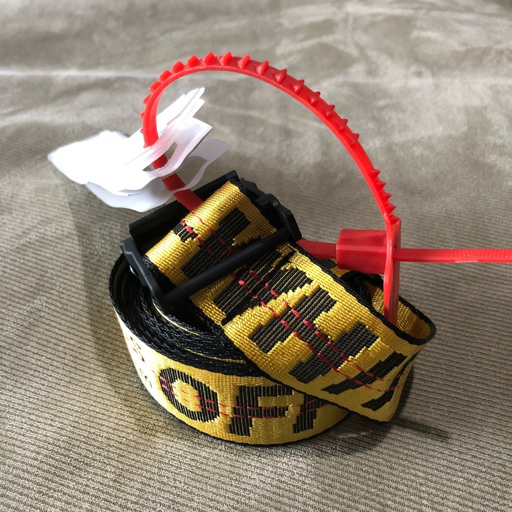 *RESTOCKED* Off-White Yellow Industrial Belt